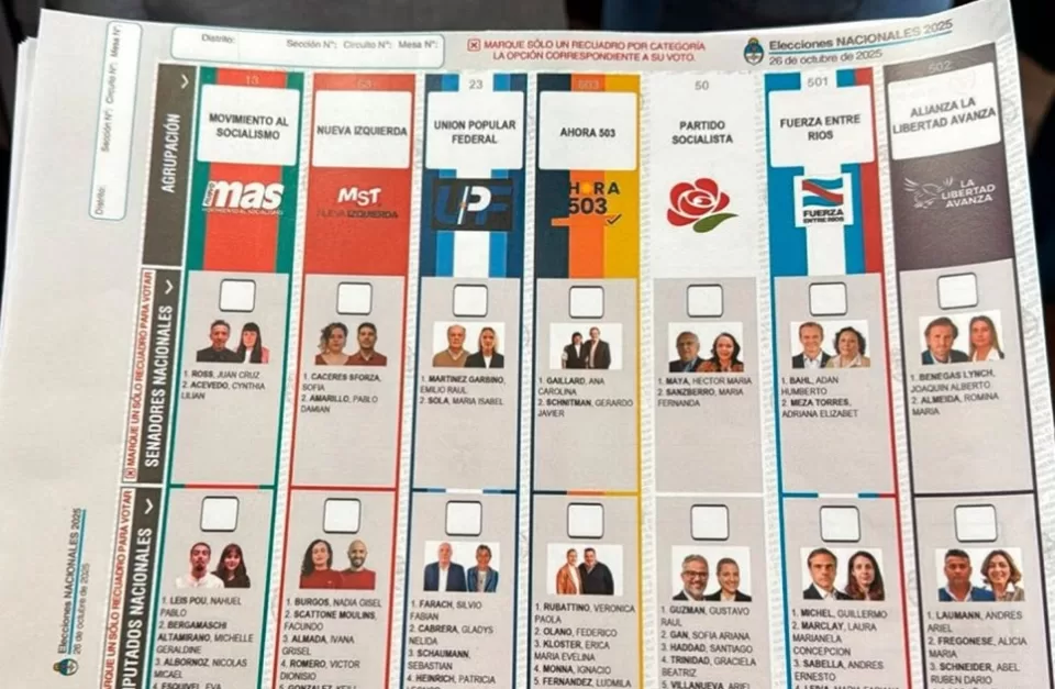 Boleta Única Papel: estudiarán el alto nivel de voto en blanco y nulo en Entre Ríos